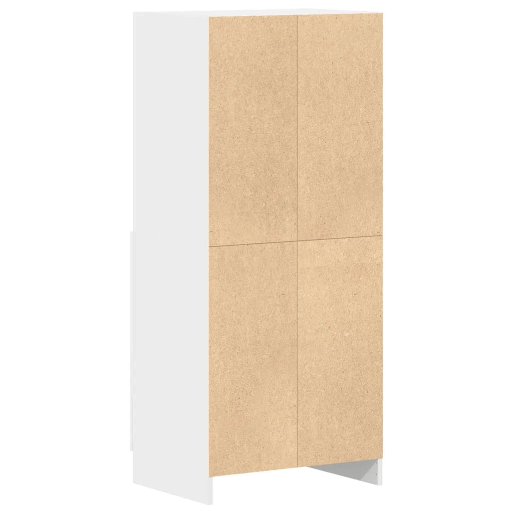 Mobile da cucina-Armadio da cucina Bianco 57x41,5x131,5 cm in Truciolato