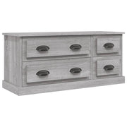 Mobile TV multimediale mensola TV credenza TV sala da pranzo soggiorno camera da letto Sonoma 100 x 35,5 x 45 cm legno ingegnerizzato grigio 02_0028344