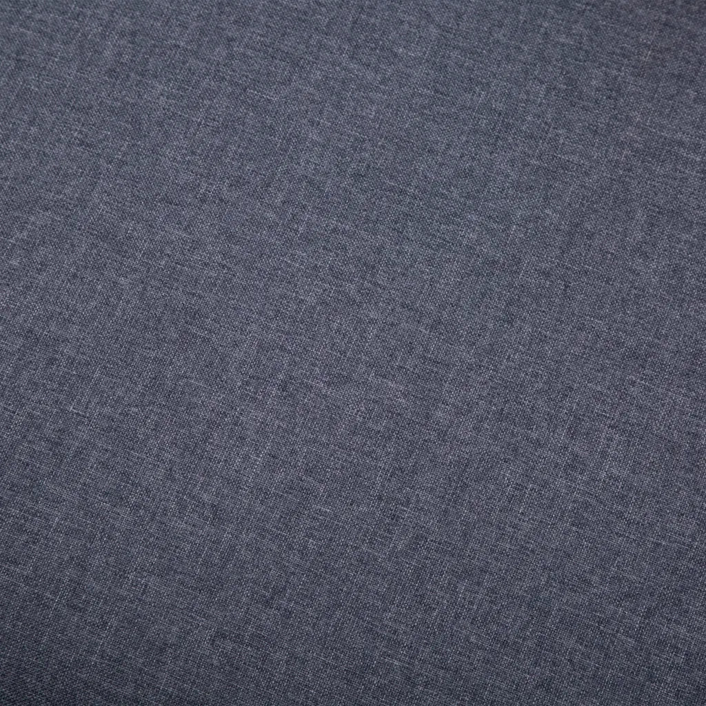Poggiapiedi in Tessuto 73x43x42 cm Grigio Scuro  cod mxl 76537