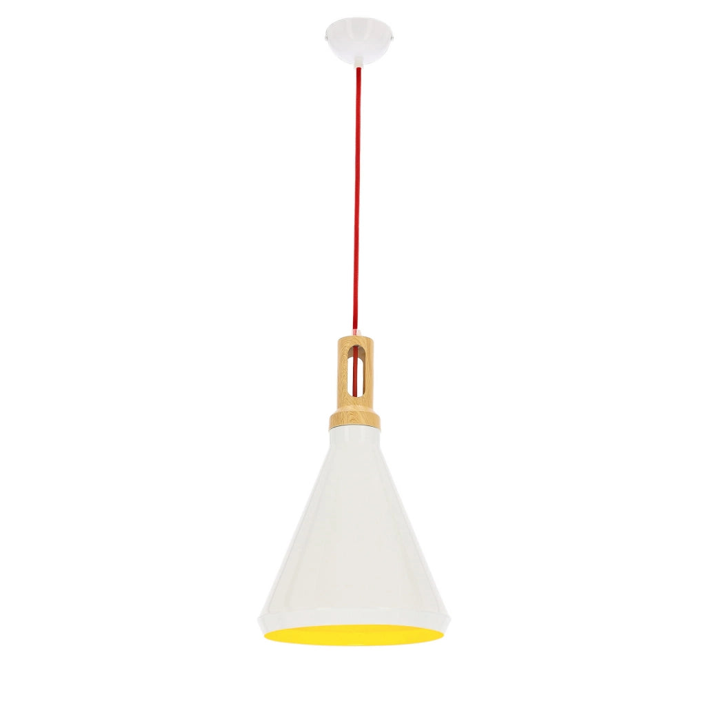 Candellux Robinson lampada a sospensione bianca Ø26 E27