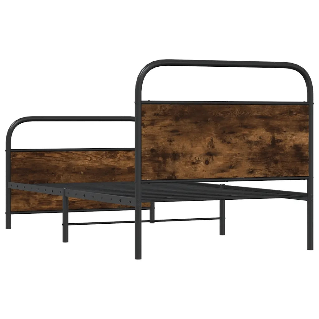 Giroletto senza Materasso Rovere Fumo 90x190 cm in Truciolato 4100219