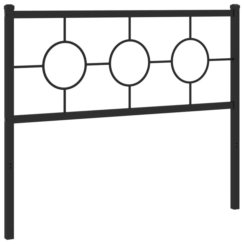 Testiera in Metallo-Testiera in Ferro-Testata Nero 107 cm 190341
