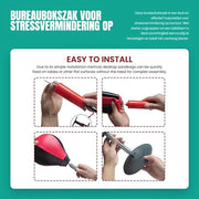 Borsa di lavoro con zoccoli robusti - Zoccoli per tavolo - Riduzione dello stress - Accessorio divertente - Installazione facile - Pallone da forza