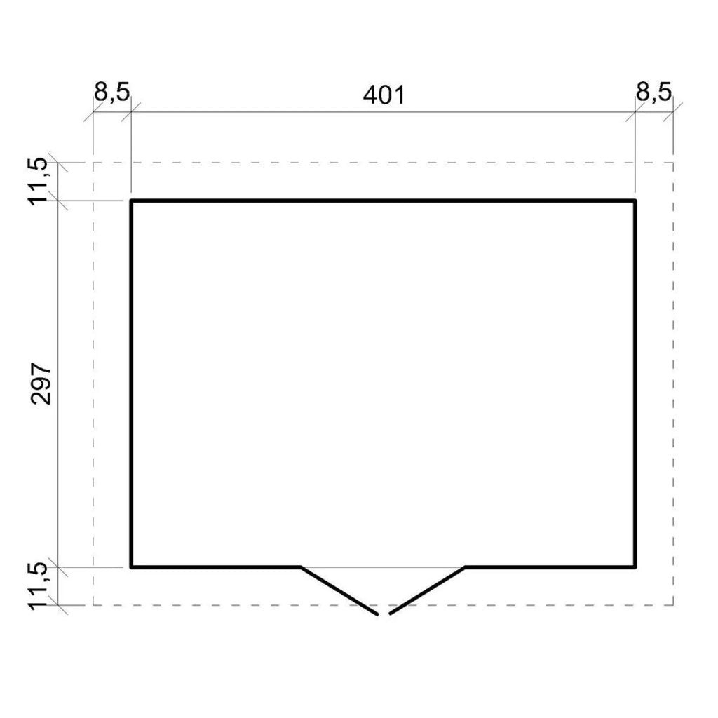 Casa da giardino in legno - 12 m?² - TIMBELA M331+M331G