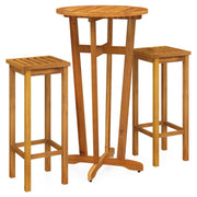 Set da pranzo da giardino per esterni 3 pezzi legno massello di acacia 02_0013594