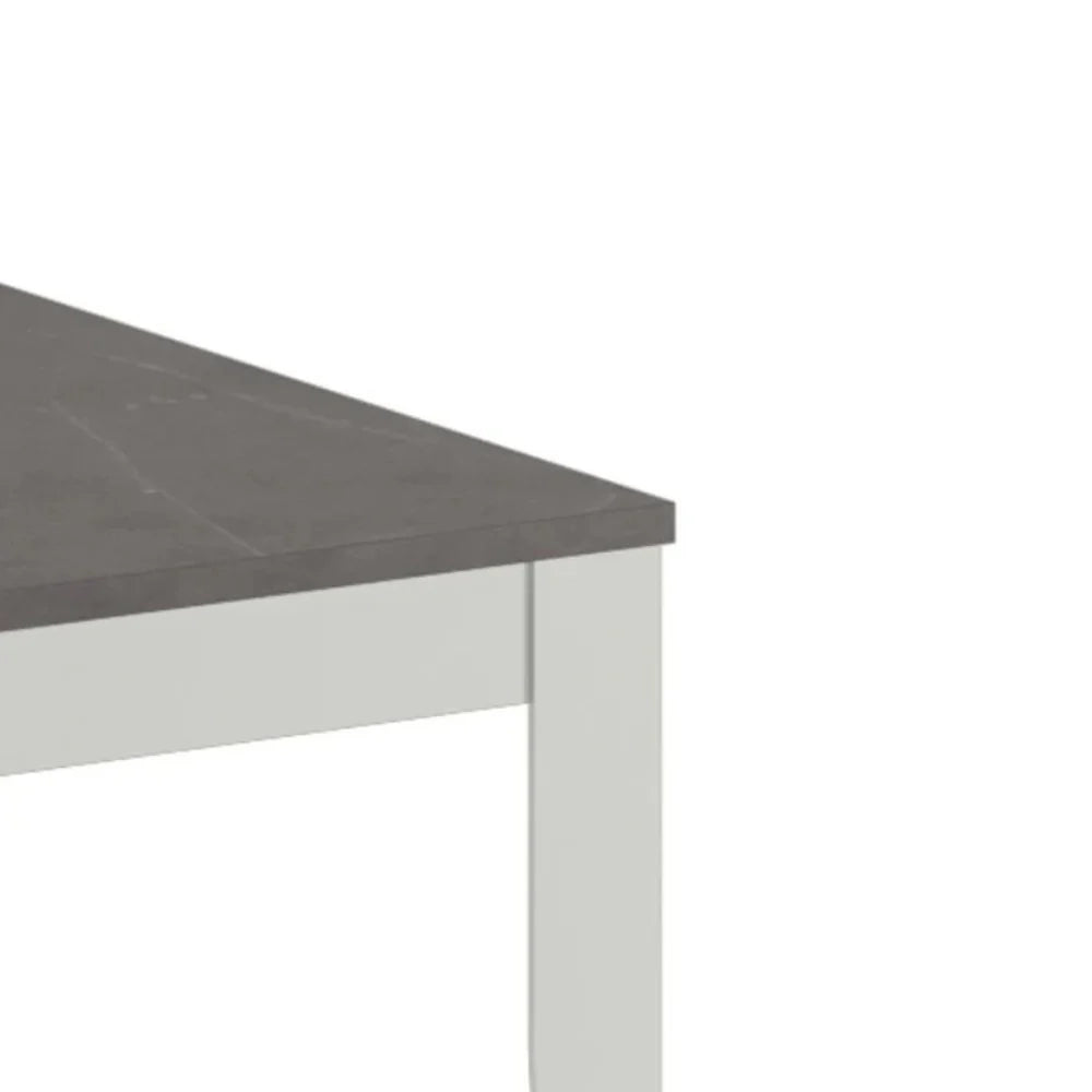 Tavolo da pranzo allungabile effetto marmo antracite Moon 156-316x90 cm fino a 12 posti Made in Italy | Duzzle