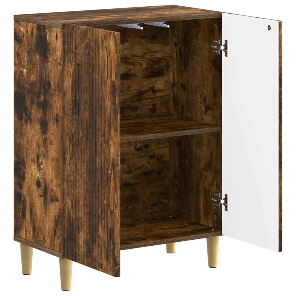 Mobiletto da Bagno ARNHEM Rovere Fumo 59,5 x 31 x 80 cm 896620