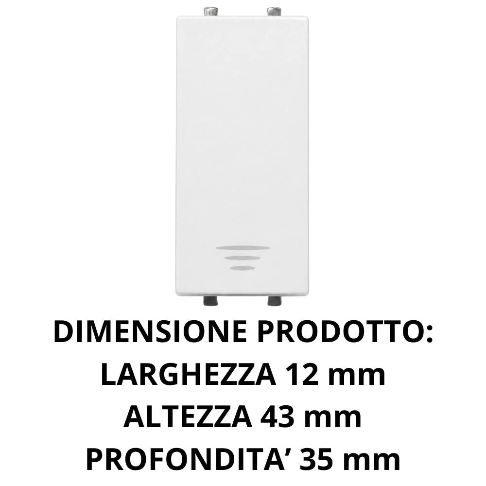 Pulsante da incasso ave 441005 serie domus s44