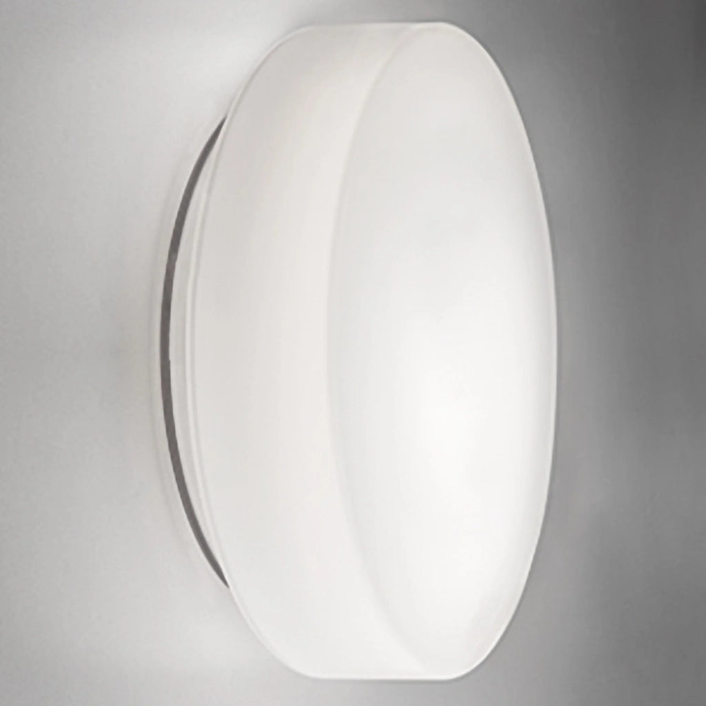 Drum parete/soffitto ø.400x110mm. 2xe27 42w hs-ip44- base neutra,vtr.b.co