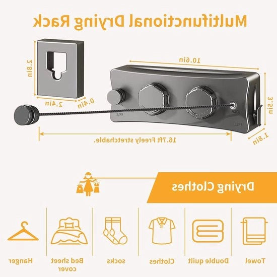 Wandmontaggio estensibile per uso interno ed esterno - grigio (11 x 2 x 4 pollici)