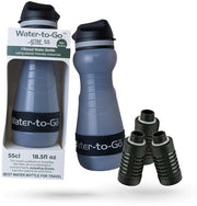 Filtro acqua portatile 550ml - Ideale per Escursioni, Campeggio e Viaggi - Tecnologia di Filtraggio 3-in-1