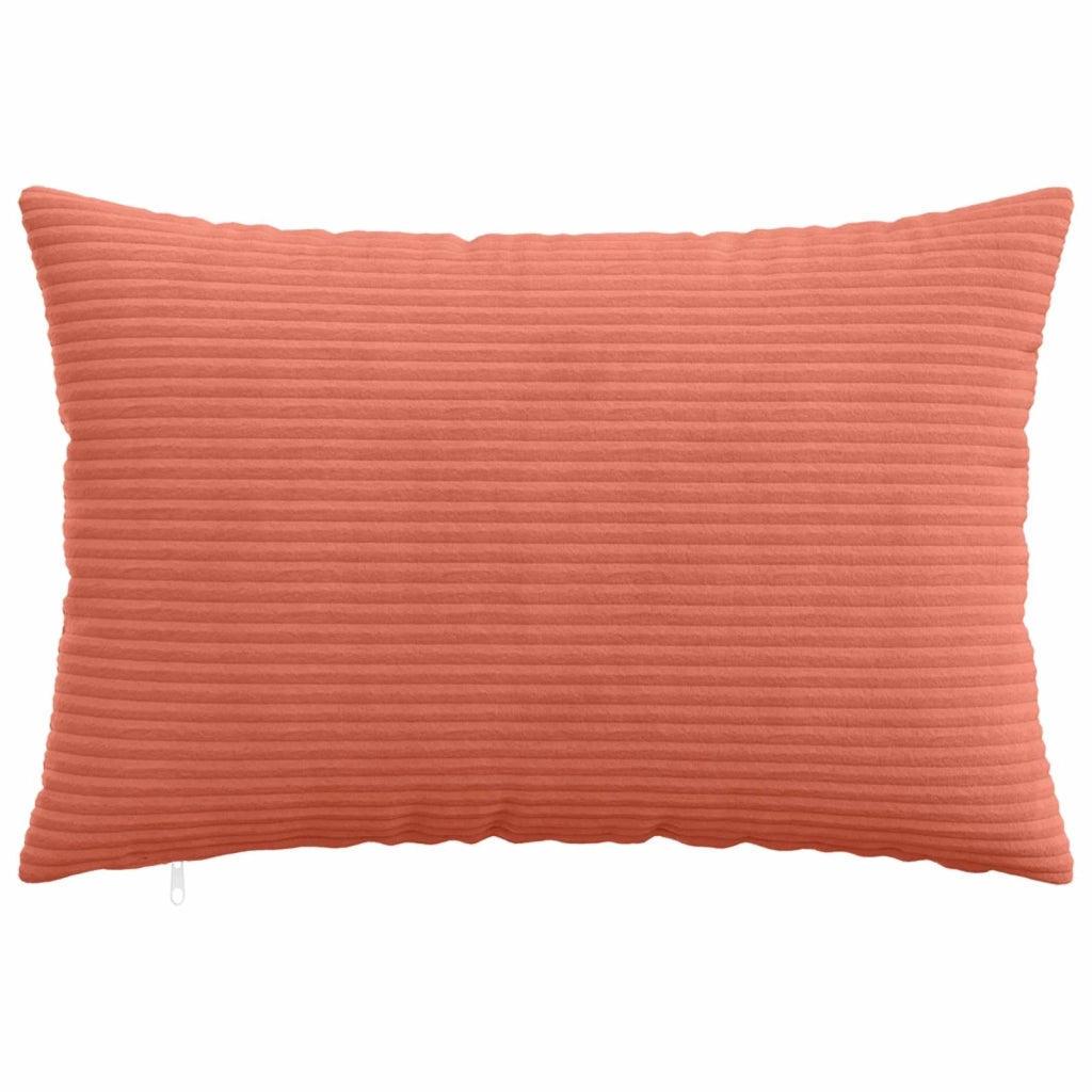 Federa 6 pcs HEERLEN Rosso Arancio 40 x 60 cm corduroy 909216