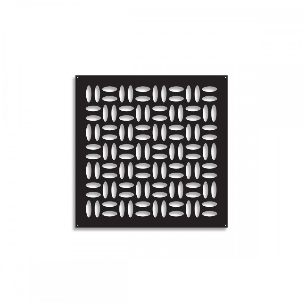CHIPS - Pannello in PVC traforato - Parasole Colore: nero, Misura: 98x98 cm
