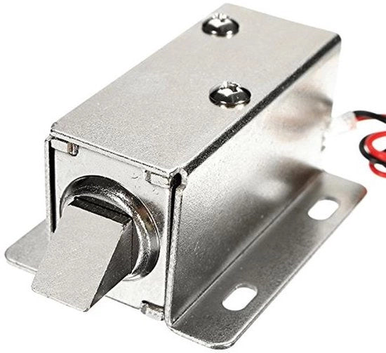 Solenoide elettrico a slot per 24V DC per cassetti, porte e ante - Blocco elettromagnetico
