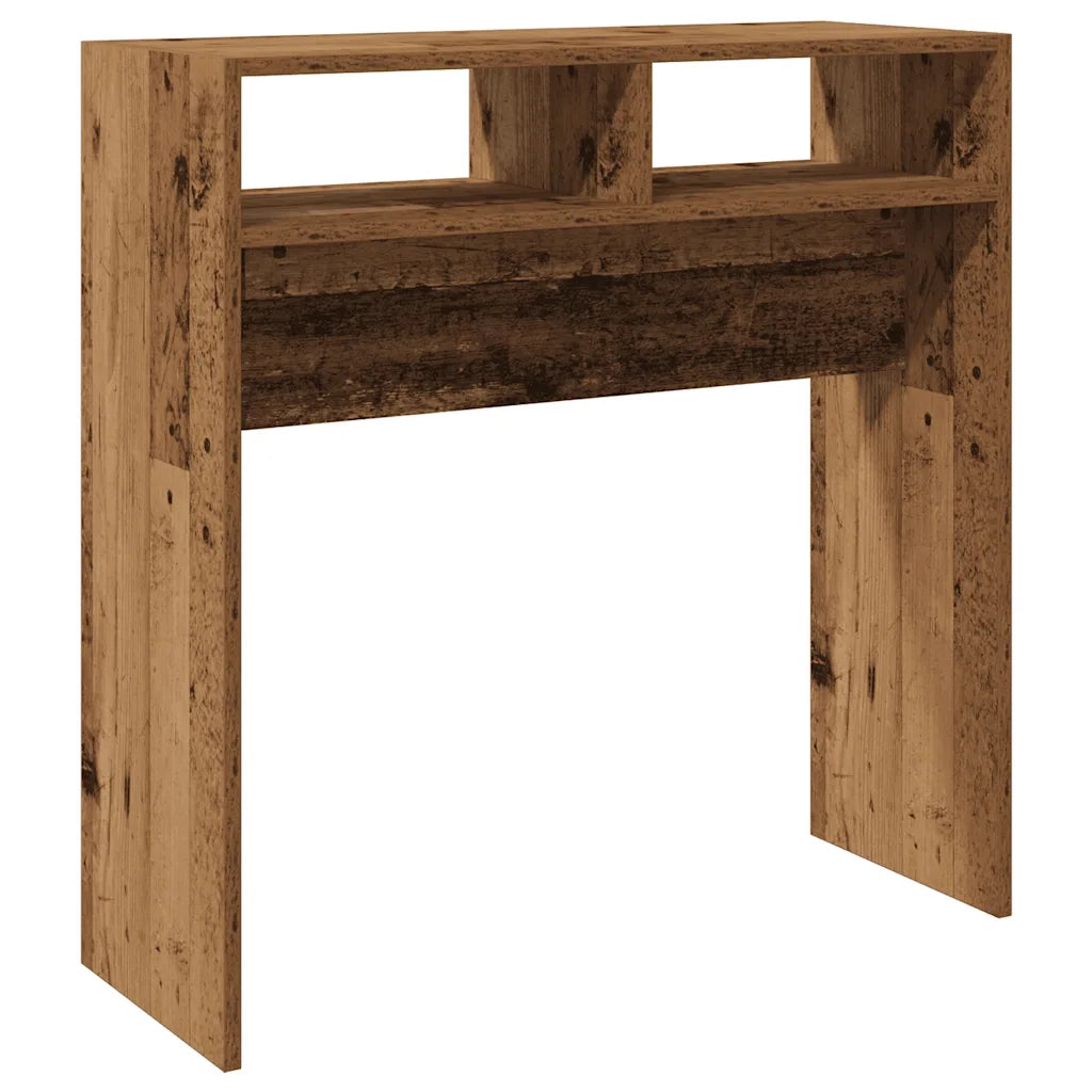 vidaXL Tavolino Consolle Legno Antico 78x30x80 cm in Truciolato