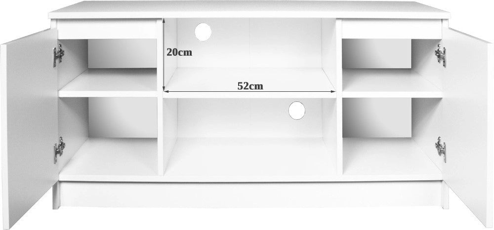 Mobile TV AKORD Wengé 120 cm 2 ante inserto frontale Sonoma Quercia 120x40x55 cm