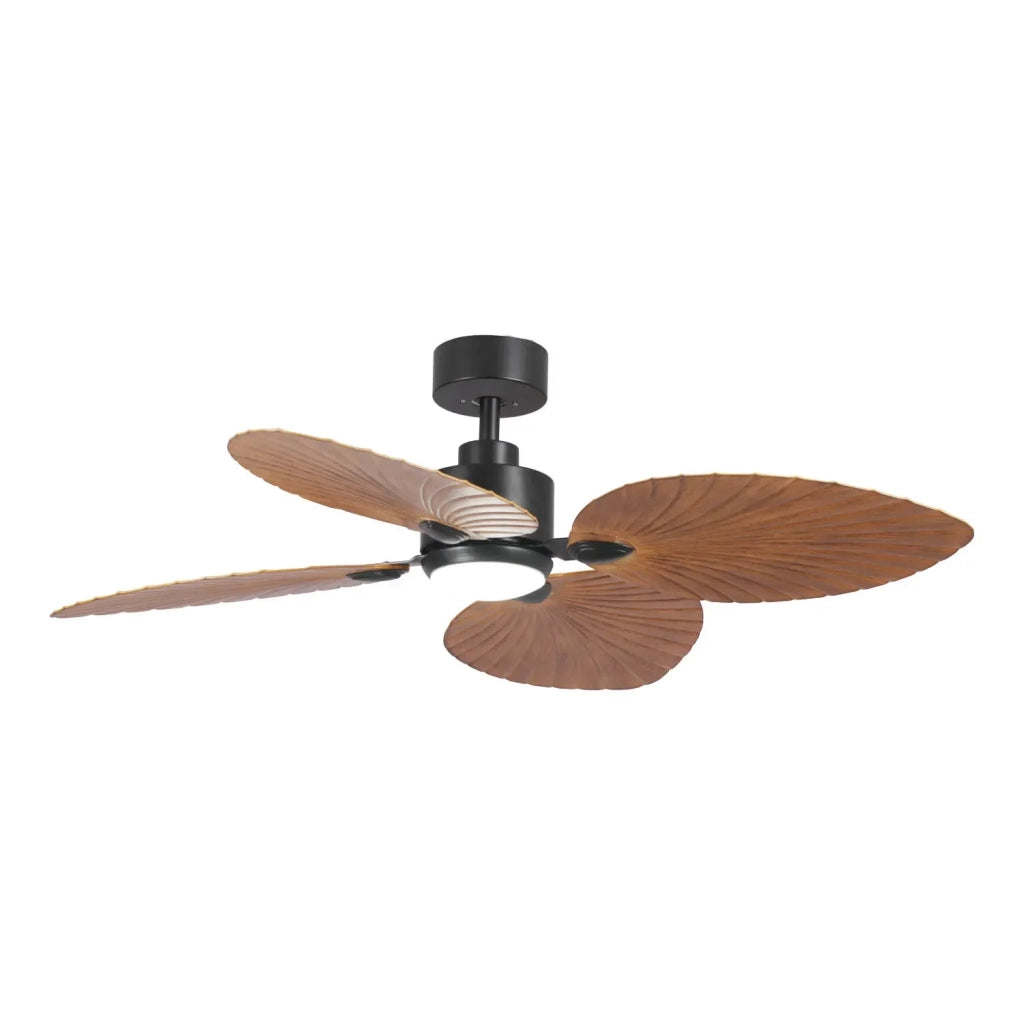 LÚZETE - VENTILATORE DA SOFFITTO LED 18W REGOLABILE 4 PALE MOTORE DC LAGOS