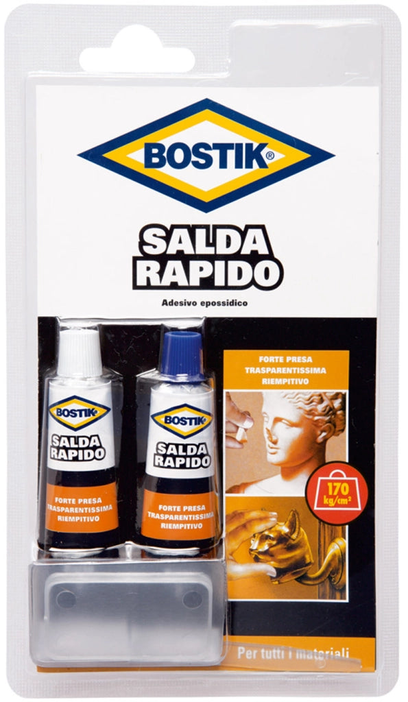Uhu Bison COLLA BOSTIK SALDARAPIDO BLISTER  ml. 30 (2 tub. ml. 15) 6.00 pz