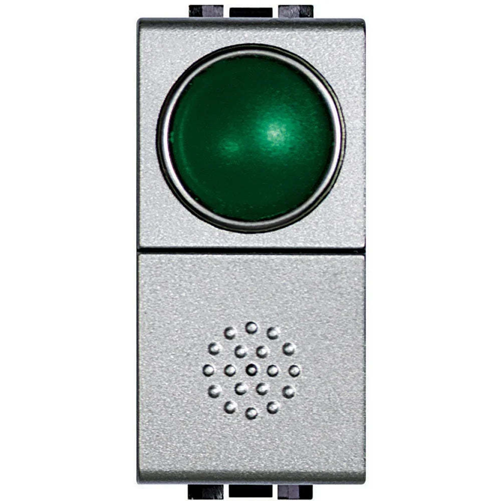 Bticino Living Light Pulsante con portalampada verde NT4038V