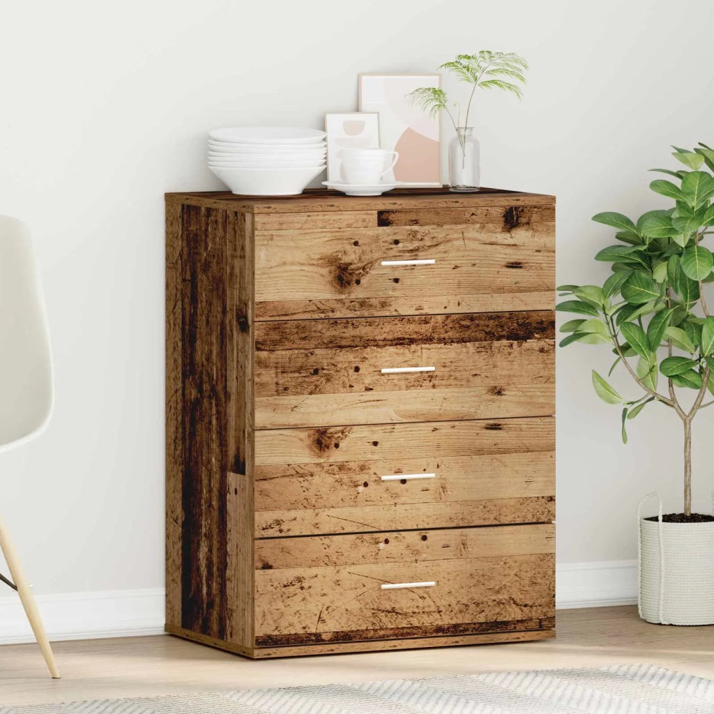 Credenza | Madia | Buffet da pranzo | Armadio da pranzo Legno vecchio 60 x 39 x 80 cm Legno multistrato