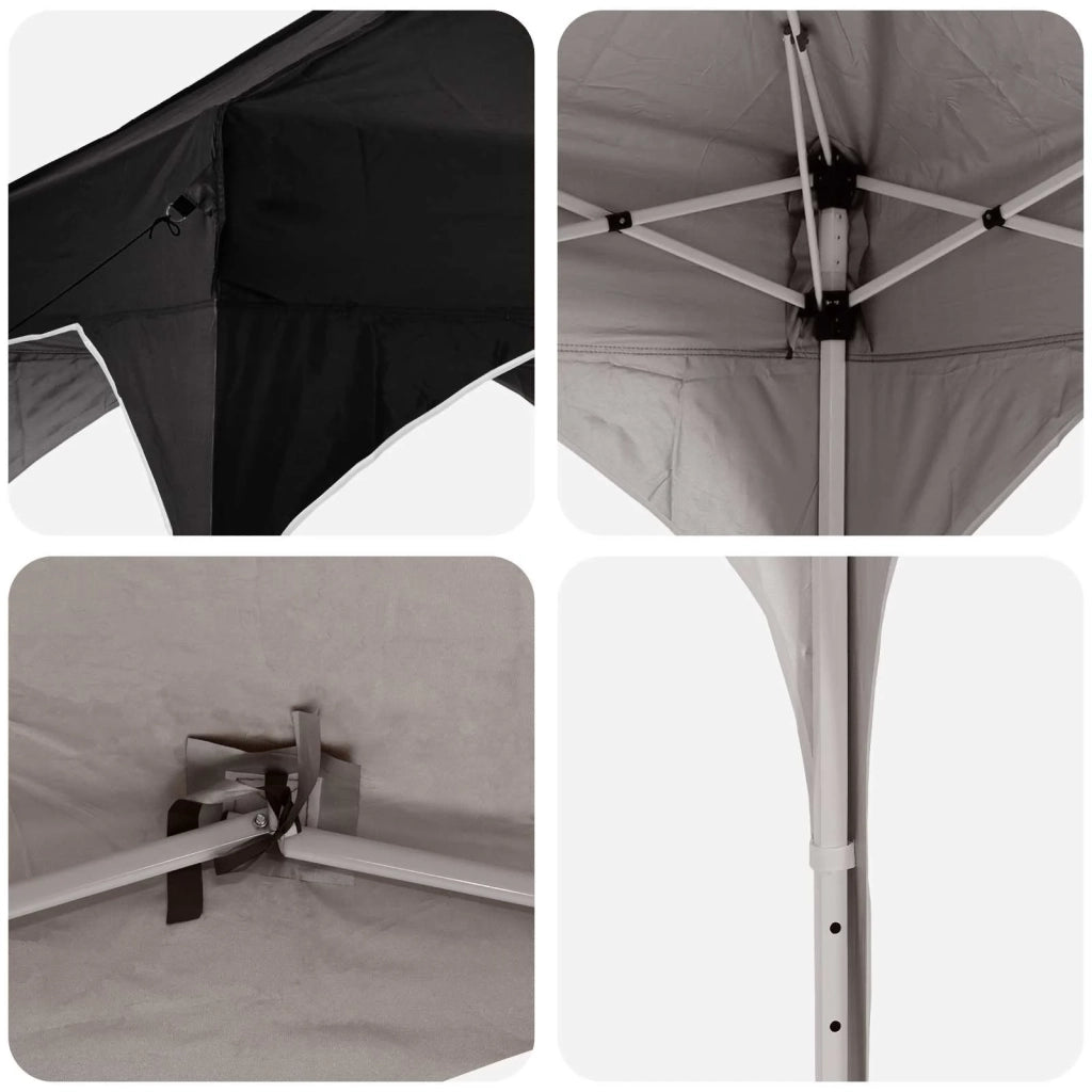 Tenda per feste a pop-up 194 x 194 x 245 cm Nero