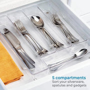 Organizzatore di carrello - Scatola di stoccaggio in plastica - 26,6 x 34,9 x 5,7cm - Visibile