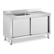 Lavello da appoggio 1 vasca in acciaio inox 500 x 400 x 240 mm 14_0005018
