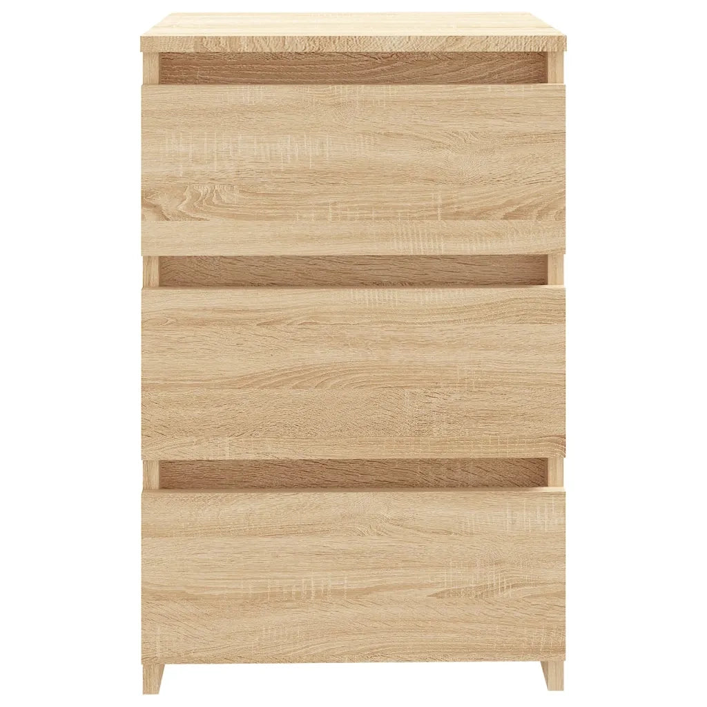 Comodino Rovere Sonoma 40x35x62,5 cm in Legno Multistrato 806217