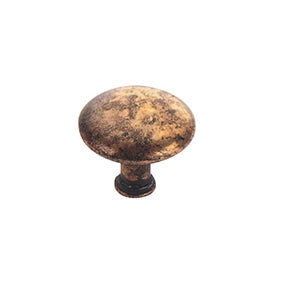 Pomolo in zama - Ã˜ 25 mm. - oro anticato