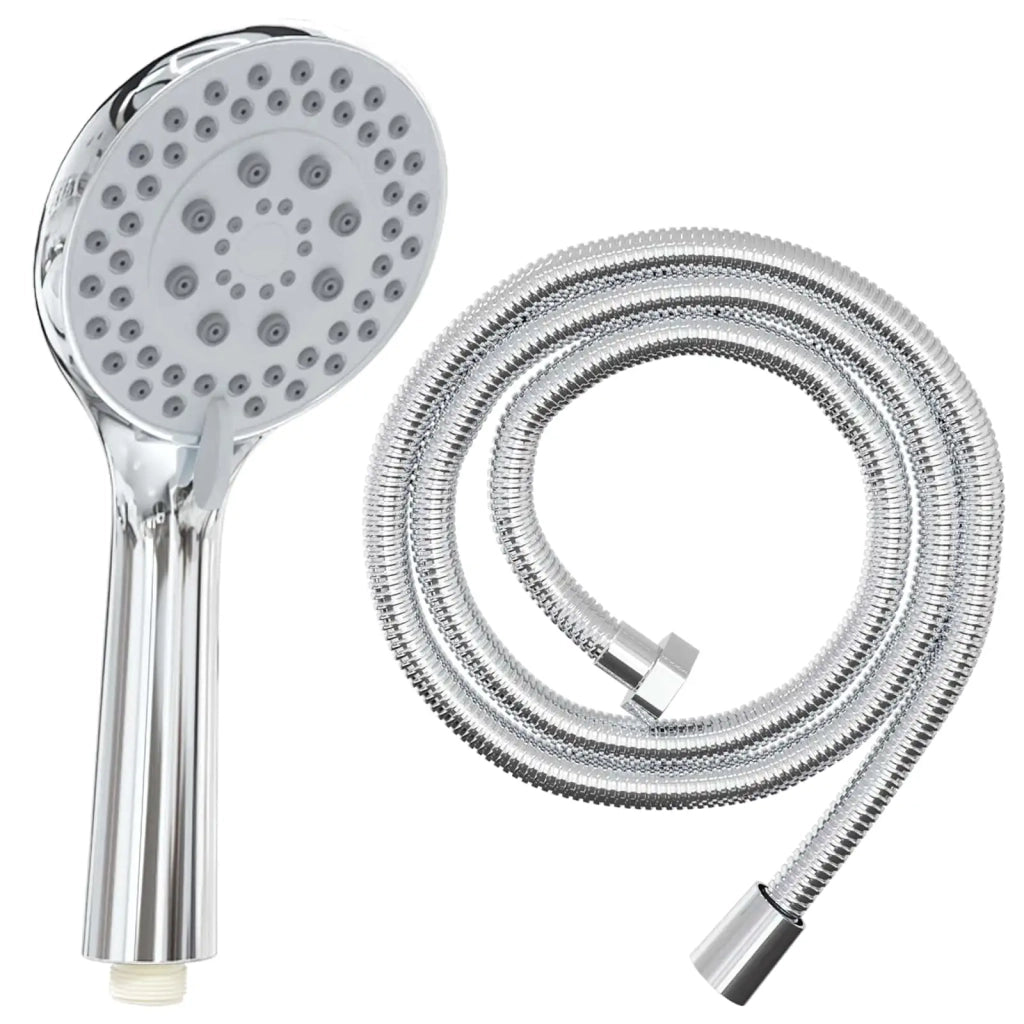 Set di doccia con soffione Cromato 150 cm Acciaio Inox