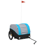 Rimorchio da Bici Nero e Blu 45 kg in Ferro CFW4151555