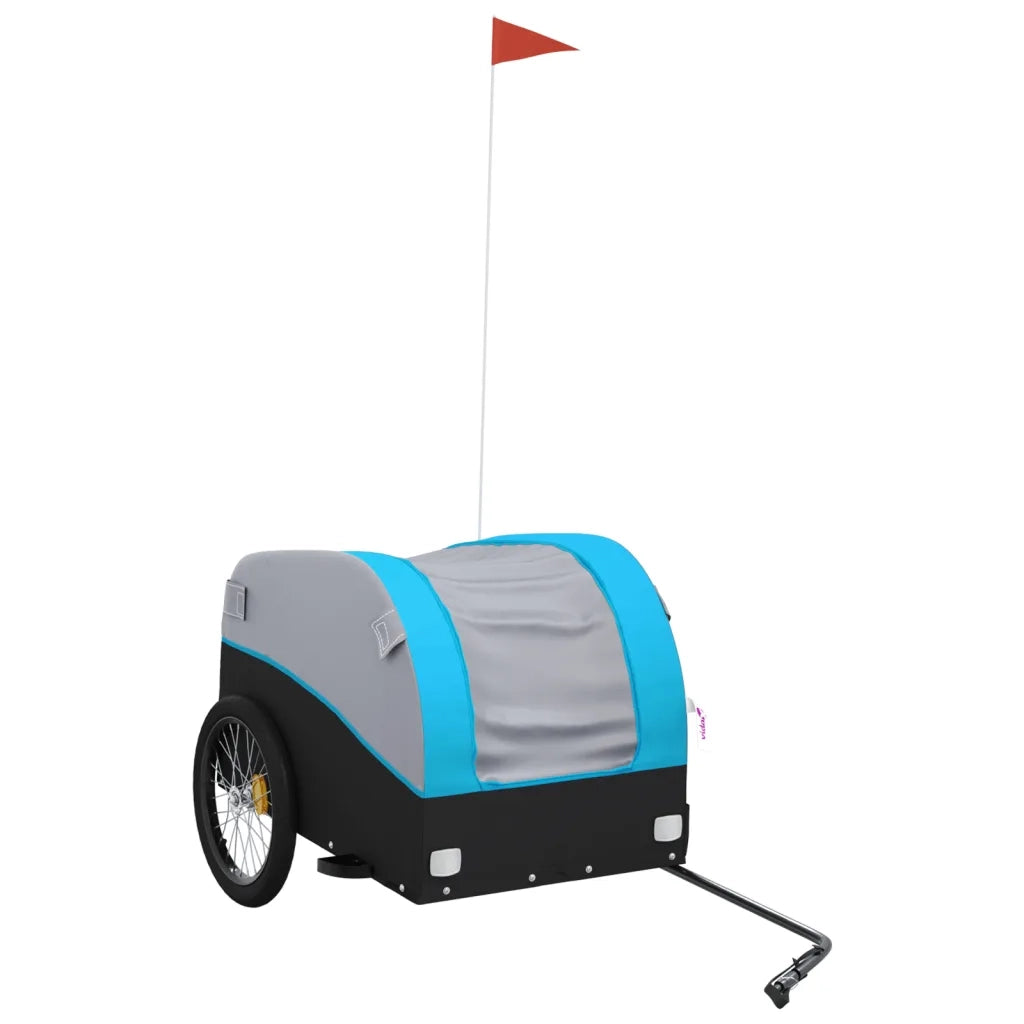Rimorchio da Bici Nero e Blu 45 kg in Ferro CFW4151555