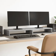 Supporto per Monitor Grigio Sonoma 100x27x10 cm in Truciolato 854657