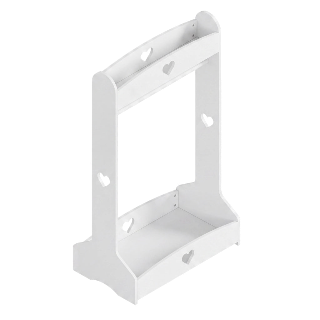 Appendiabiti da Terra Haandsvanssad per Cameretta 126x73x43 cm - Bianco [en.casa]