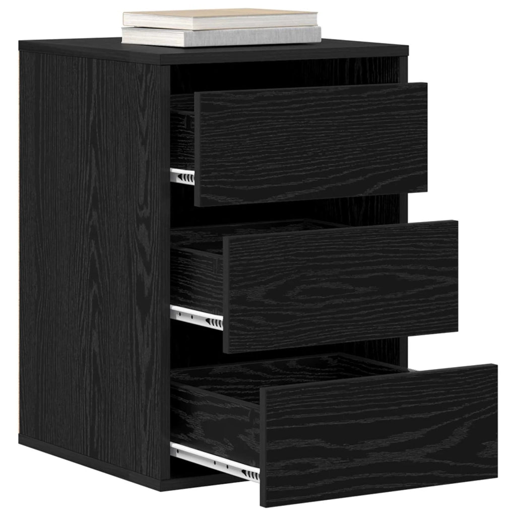 Mobile con Cassetti con cassetto Rovere Nero 41 x 40 x 58 cm 8003739