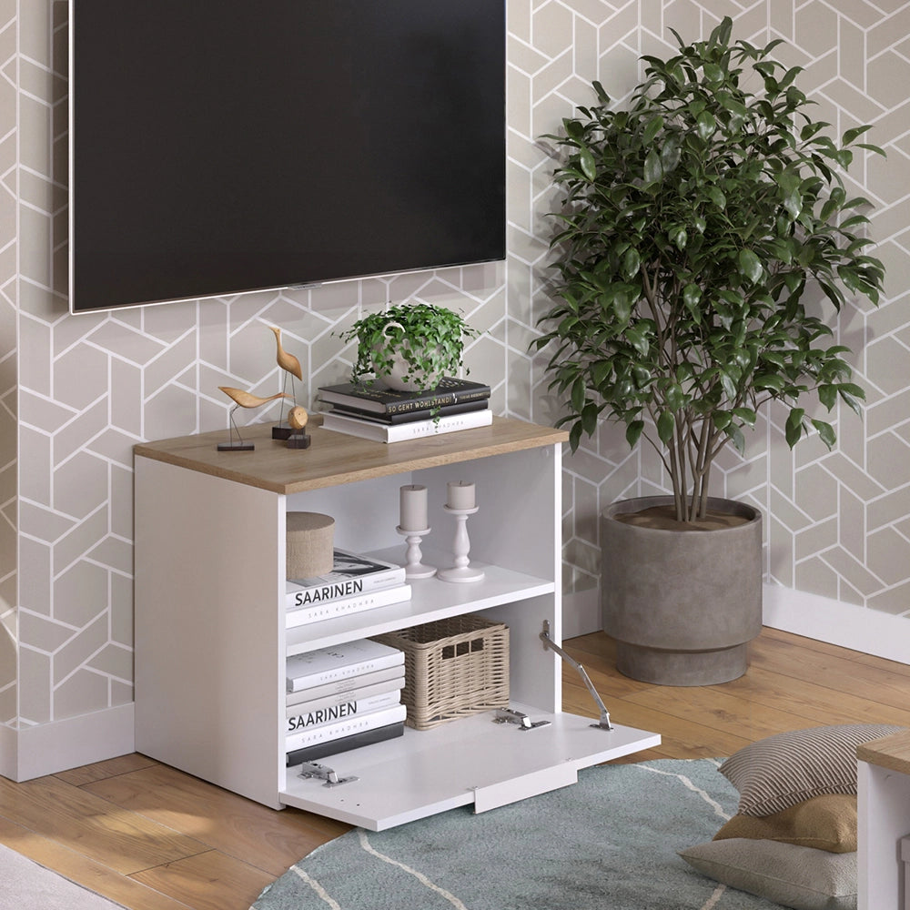 Vicco Credenza Bianco/Sonoma 60 x 50 cm con patta