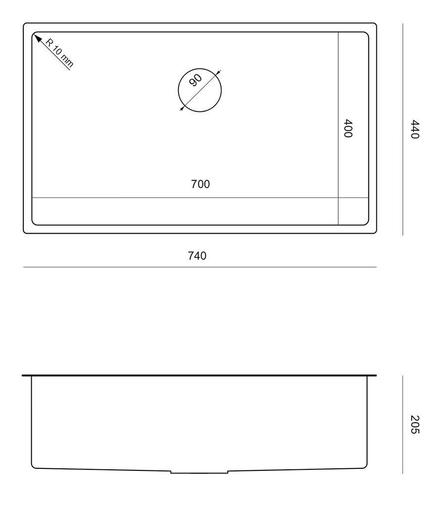 Lavello In Acciaio Anthony 80 Copper
