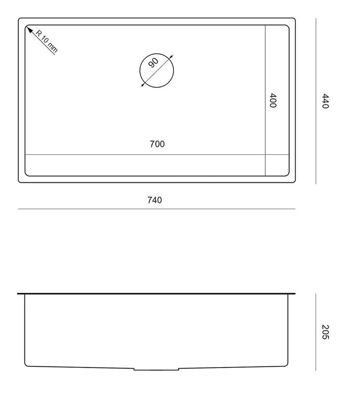 Lavello In Acciaio Anthony 80 Copper