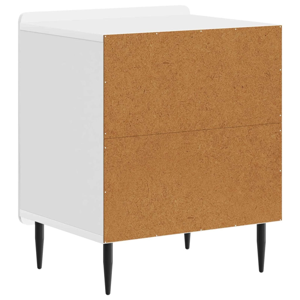 Armadio da Notte 2 pcs Bianco Lucido 43 x 34,5 x 52 cm 894344
