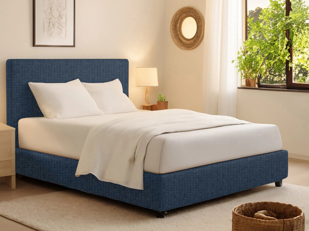 Rugby, Letto Singolo Sfoderabile Made in Italy, blu