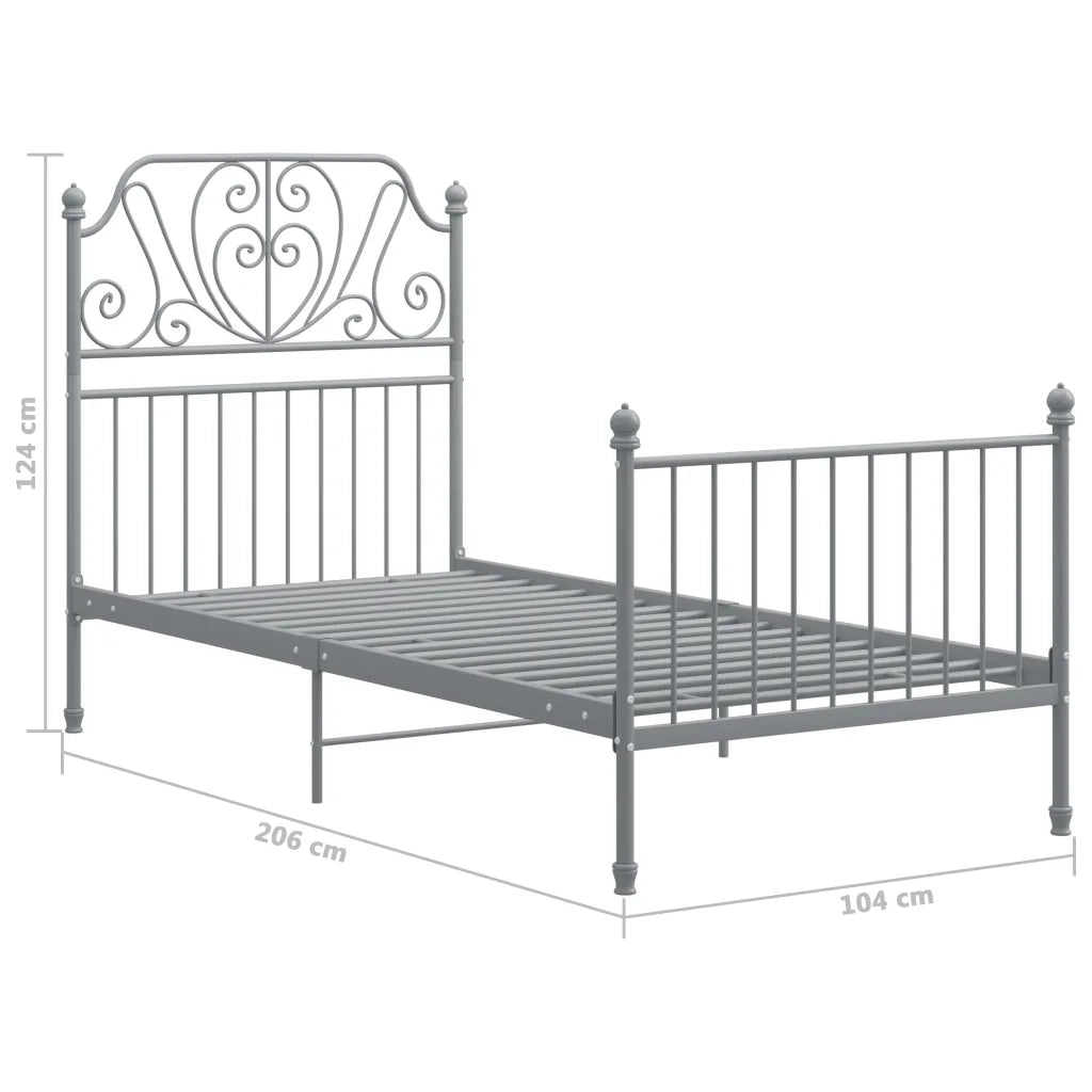 Giroletto Grigio in Metallo 100x200 cm 324846