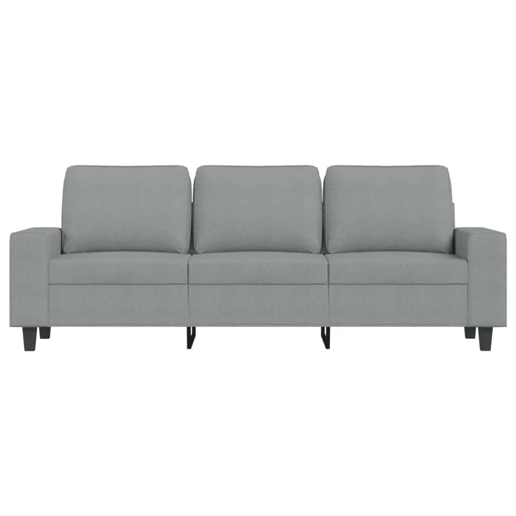 Divano a 3 Posti Grigio Chiaro 180 cm in Tessuto 359399