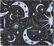 Copertina per Libri con Motivo Stelle e Luna, Copertina Protettiva con Chiusura a Chiave, Custodia per Libri, Borsa per Organizzare Quaderni e Note