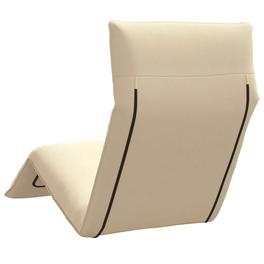 vidaXL Lettino Pieghevole Beige 175x54x8,5 cm in Tessuto Oxford