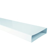 CANALE PIATTO RETTANGOLARE 55X110X1000MM BIANCO PE