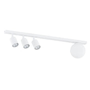 Plafoniera Minimal 4 Luci Sobek In Acciaio Bianco E14+Gu10