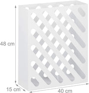 Portaombrelli rettangolare grande di design in acciaio bianco 13_0002211