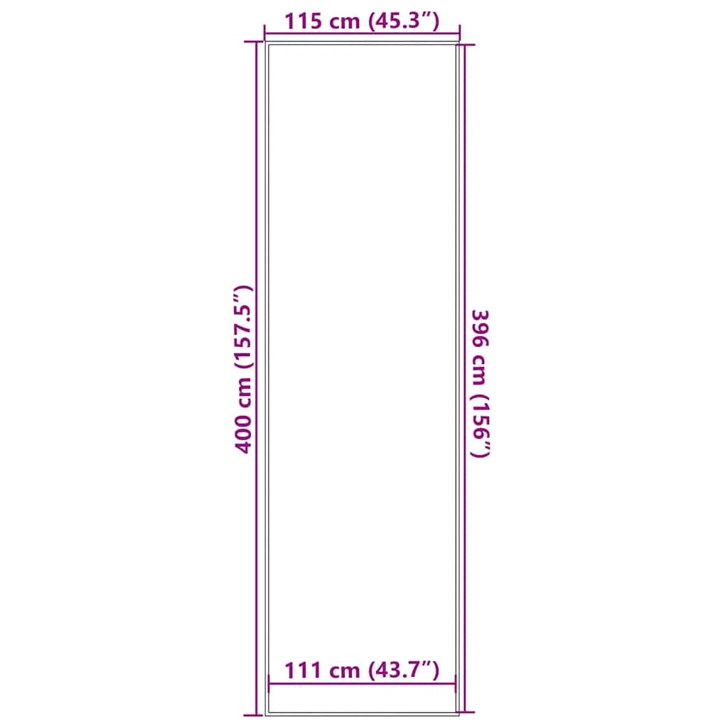 Zerbino antiscivolo marrone assorbente per lo sporco per interni ed esterni 115 x 400 cm in PP marrone 02_0058178