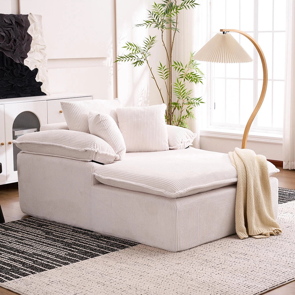 Canap¨¦ inclinable - Xylo - 46 cm - Design senza telaio, ampi braccioli