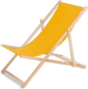 Letto esterno pieghevole sdraio a sdraio in legno di betulla giallo sdraio senza schienale